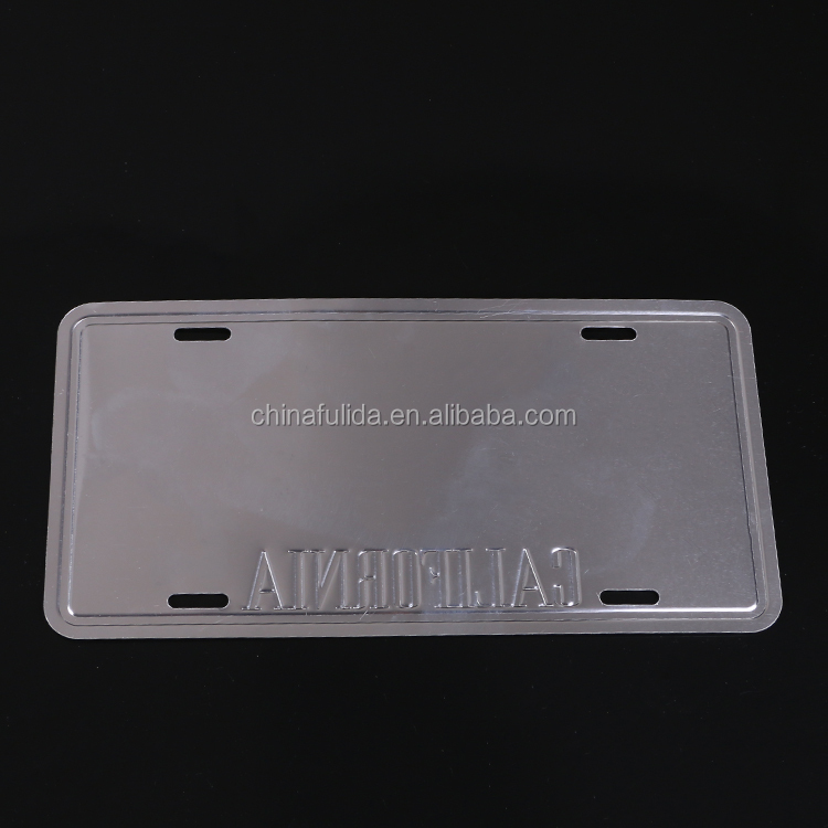 High quality mirror surface result price blank license plate
