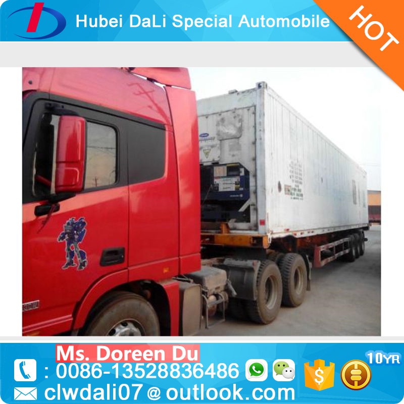 Новый охлаждаемый полуприцеп Dongfeng thermo king, холодильник, грузовик