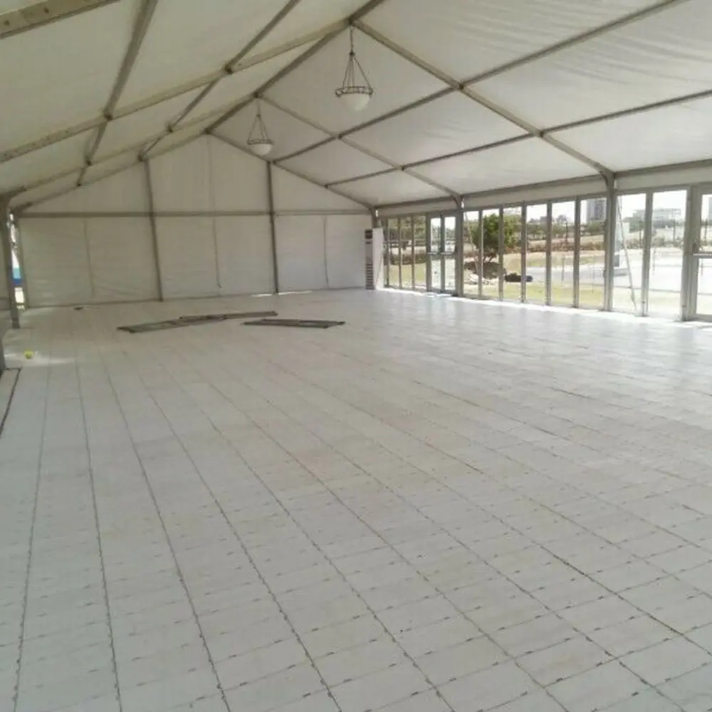 Superior quality pp plastic interlocking portable party floor covering, wedding tent modular flooring systems