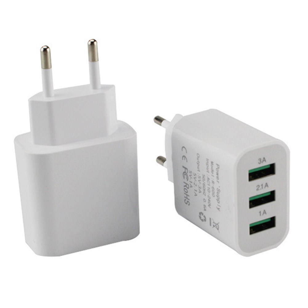 3 порта 5 в 1A 2,1 A 3A быстрая зарядка usb адаптер питания импульсный адаптер