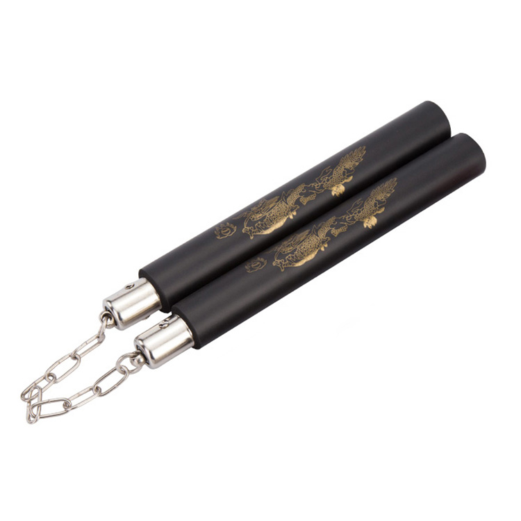 Дракон EVA Губка Nunchakus с цепочкой из нержавеющей стали боевое искусство оружие Kungfu Nunchucks