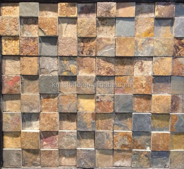 Outdoor wall slate tile landscaping slate rock
