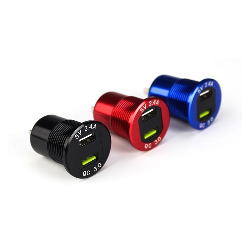 Автобус аксессуары 12 В 24 Мобильные аксессуары USB 5 2.4A QC3.0 быстрое зарядное устройство для автобуса