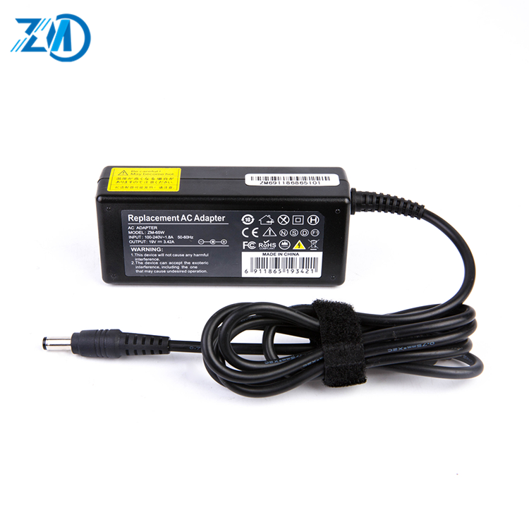 Производитель 65W 19V 3.42A 5,5*2,5 адаптер питания ноутбука для Toshiba спутникового зарядного устройства