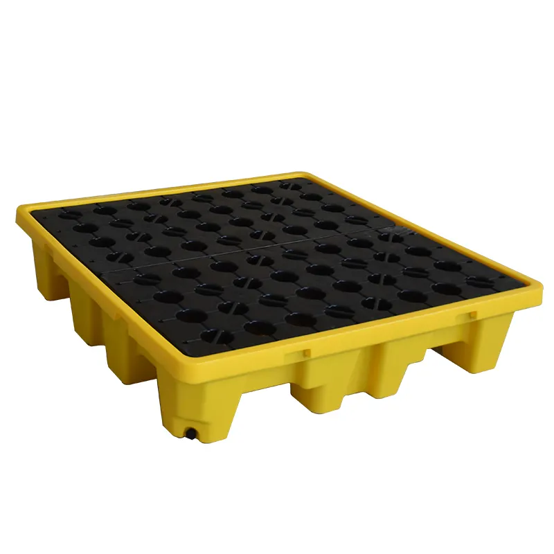 4 drum spill containment plastic pallets spill containment pallet for oil made in PE protective product