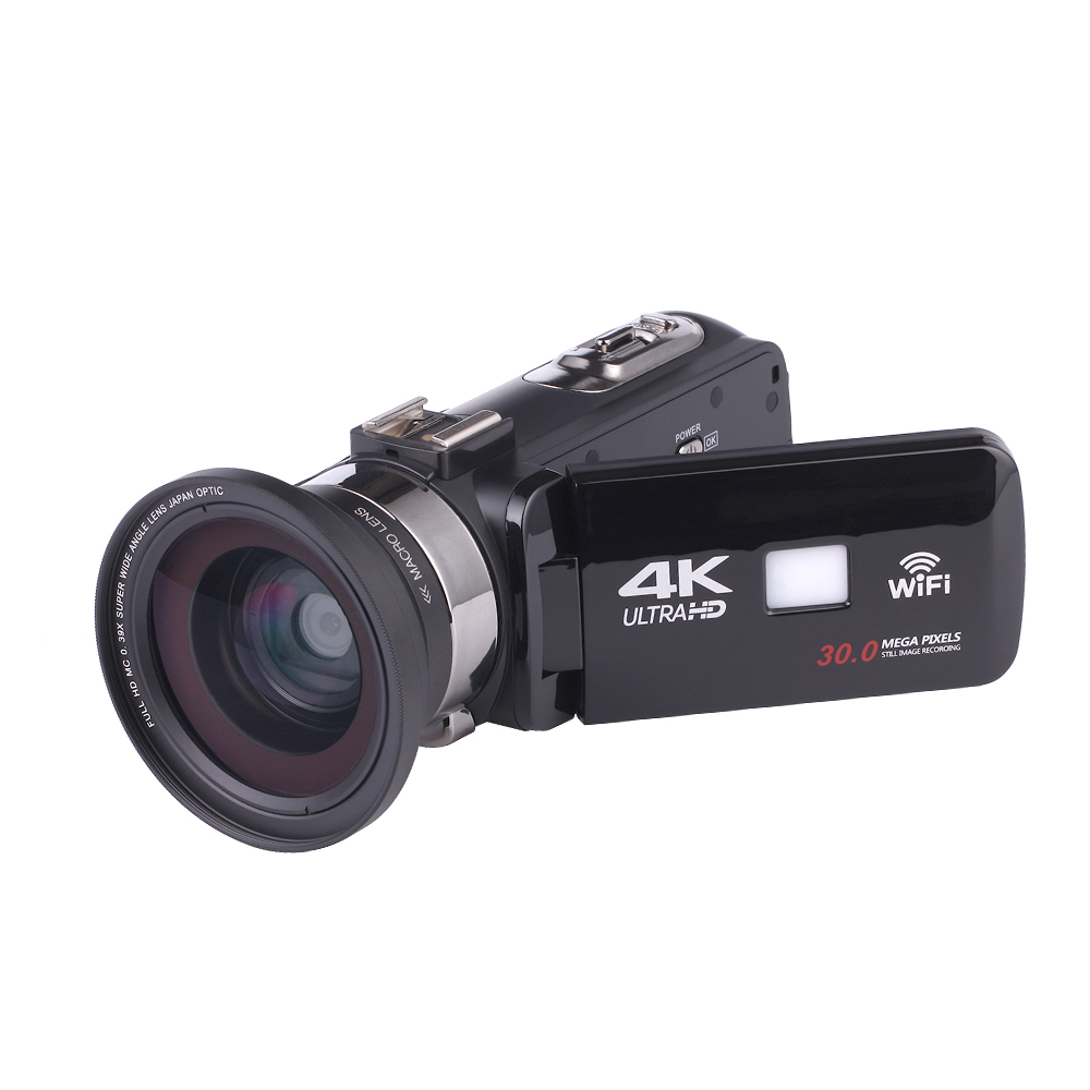 Видеокамера Super 4K Wifi 24 мегапикселя Цифровая видеокамера с сенсорным экраном 3,0 дюйма