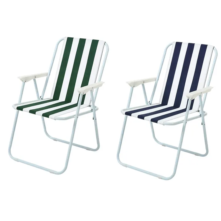 Camping Chair Classic In Stock OEM Low Price Easy Carry Armrest Beach Use Camping Relax Chair