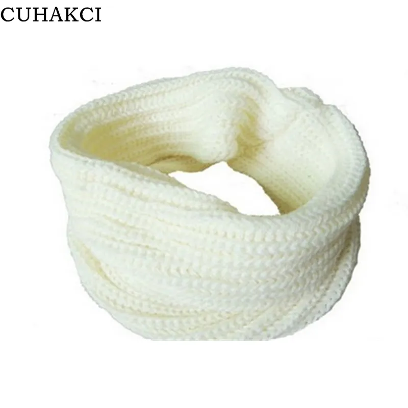 CUHAKCI Simplicity Women's Neck Circle pashmina Blend Chunky Ribbed Warm Knit Winter Infinity Circle Scarf Wrap