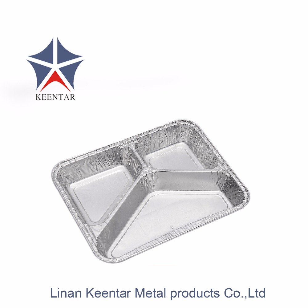 740ml Three Compartment food Tray CD2260