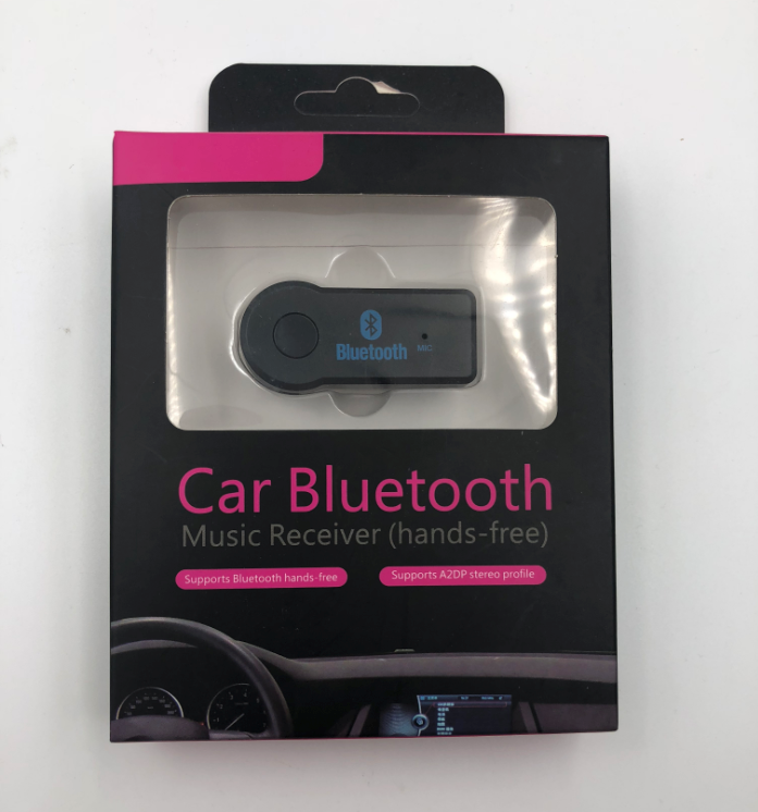 Лидер продаж: Беспроводной автомобильный музыкальный адаптер Bluetooth, автомобильный AUX USB синий toth автомобильный комплект приемника