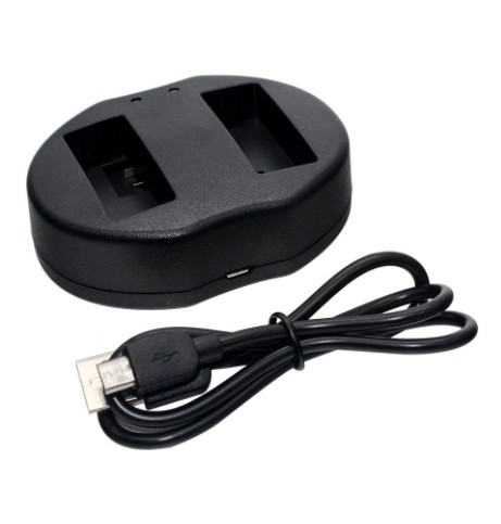 Литий-ионная аккумуляторная батарея зарядное устройство с двумя usb-портами NB-12L для NP-FV50/FH50/FP50 CGA-S005E /Fuji NP-70 /Samsung IA-BH125C