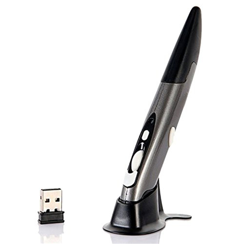 Новейший стиль Новая мини 2,4 ГГц USB мышь Беспроводная оптическая ведущая Ручка мышь для планшетных ноутбуков настольных ПК