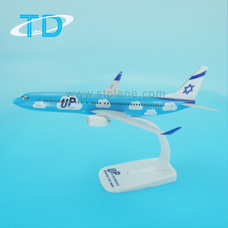 EL AL UP B737-800 (19,7 см) 1/200 Desktop Model Aero