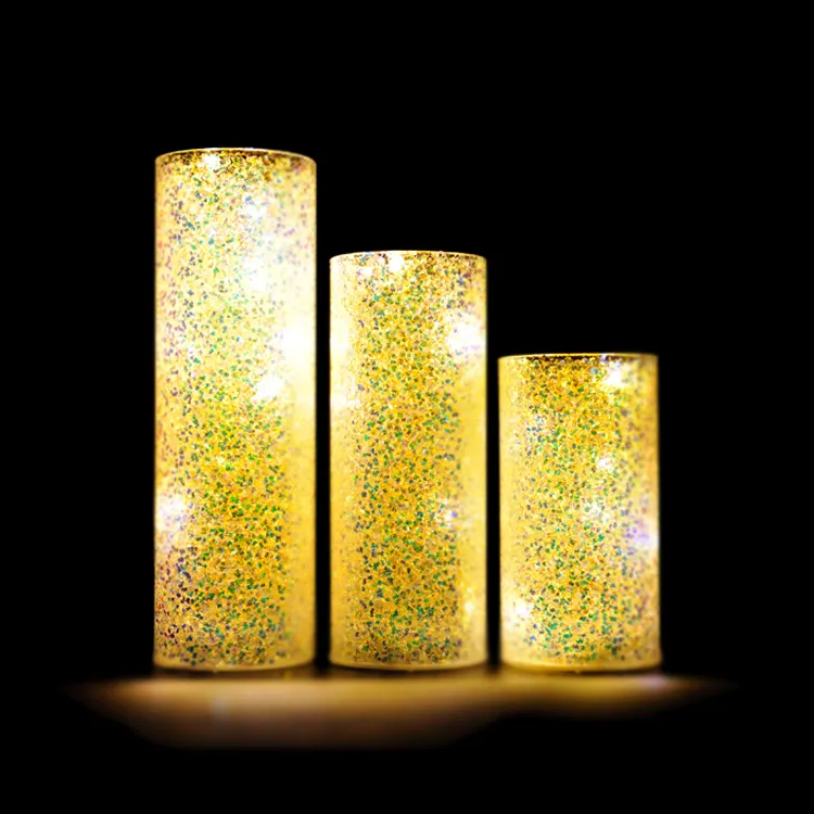 Glass Cylinders Custom Made Decorative Hand Blown Glass Cylinders With Led Lights