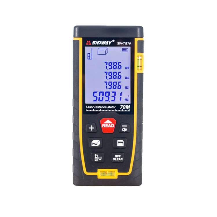 SNDWAY SW-TG70 расстояние Длина Измерение площади ручной прибор Лазерный дальномер измеритель дает разрешение изображения до 70 м