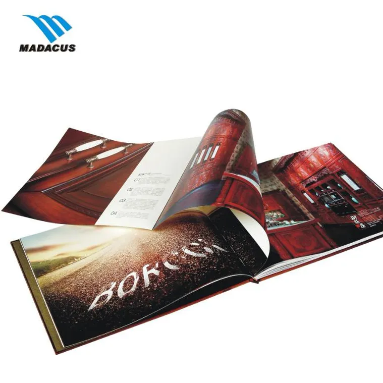 Customized perfect binding Booklet Catalogue Leaflet Brochure /Magazine Printing