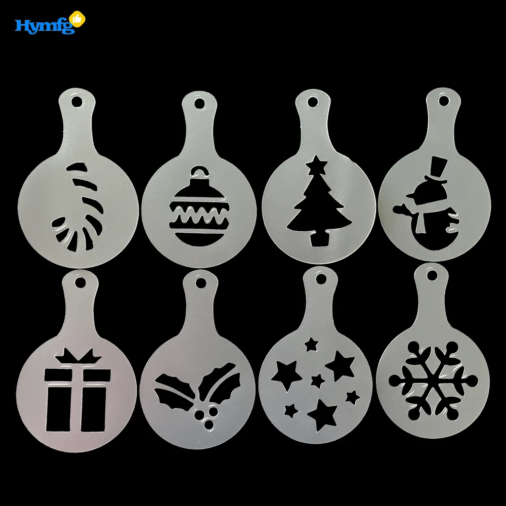 Cheap Plastic Christmas Coffee Template And Cappuccino Coffee Stencils