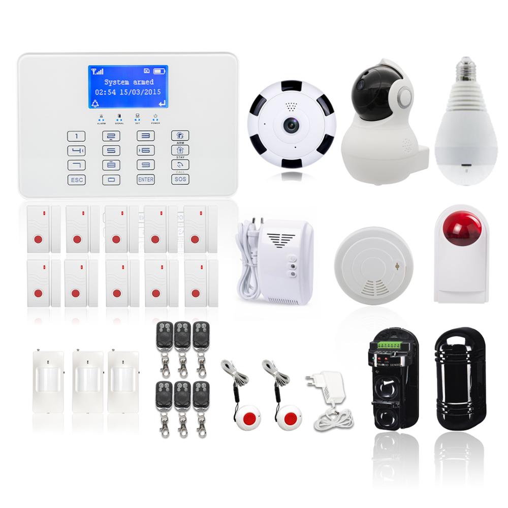 Умные домашние наборы GSM Беспроводные Wired Intruder Alarms, Интеллектуальный автоматический набор Anti-shoplifting Security Sy