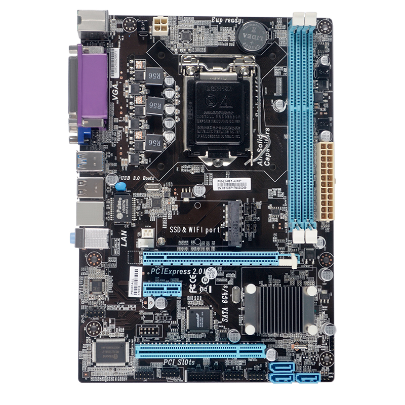 2018 новая материнская плата H81 LGA 1150 DDR3 с поддержкой процессоров Intel i3 i5 i7 6-го 7-го поколения