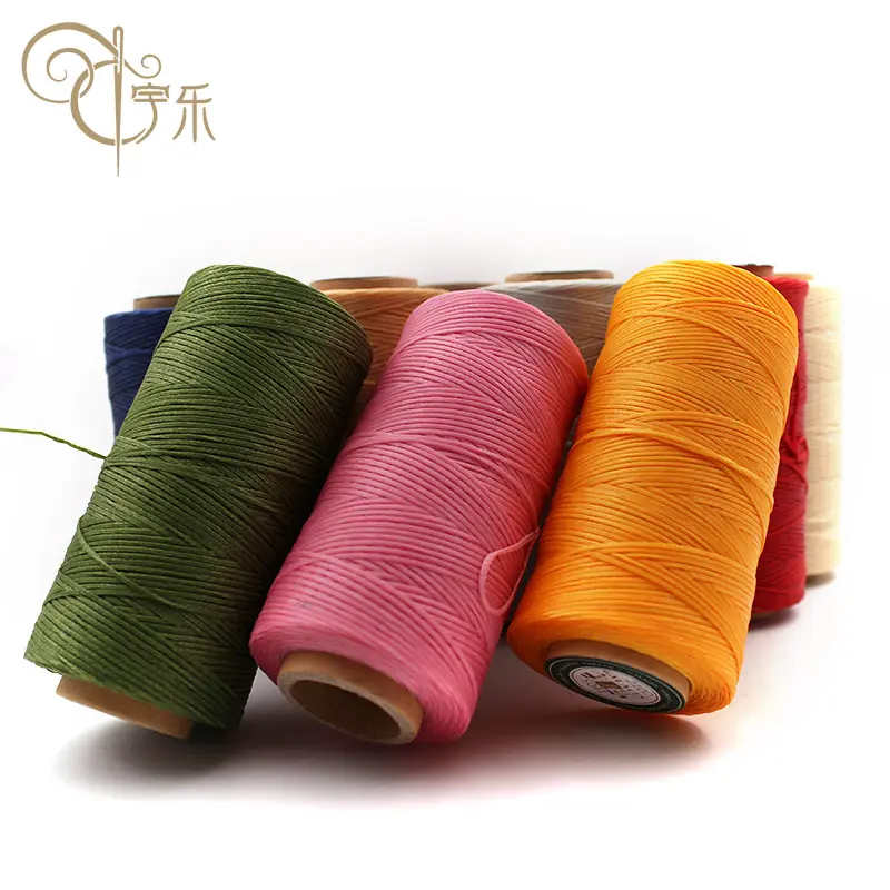 210D/16 Wholesale Optional Colors Diy Handmade Leather Sewing Flat Wax Thread