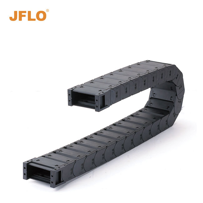Пластиковая цепь JFLO закрытого типа, полностью закрытая кабельная носитель