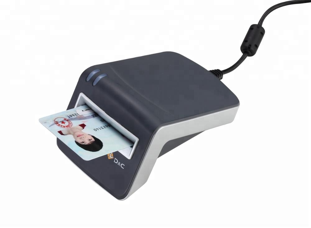 Высокое качество считыватель штрих-кодов контактная IC карта с RS232 USB интерфейс считыватель смарт-карт
