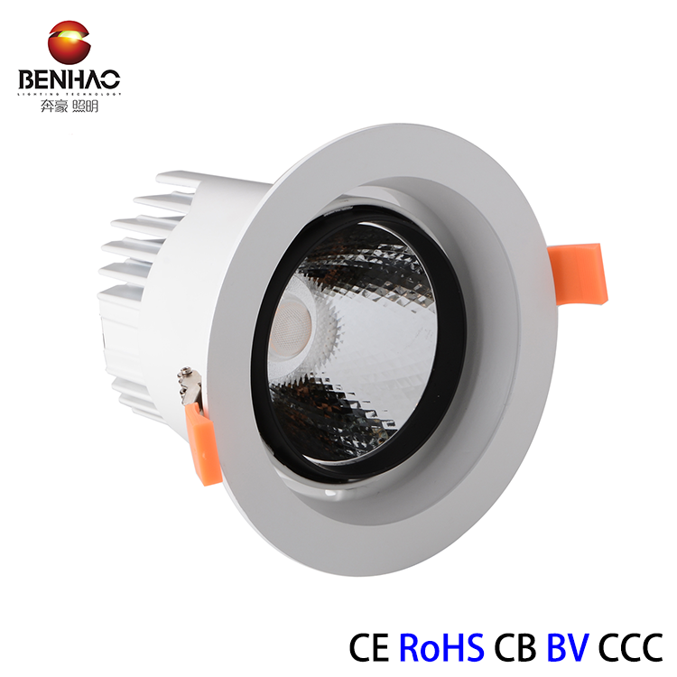 COB 35 Вт Новый встраиваемый регулируемый свет светодиодный Решетка DOWNLIGHT