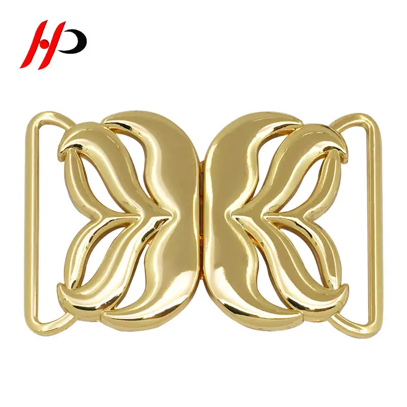 CE Standard women gold plated vintage belt buckle for coat belt