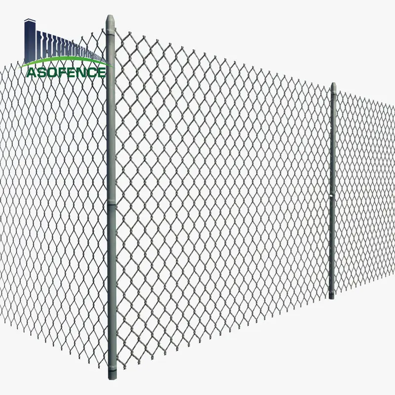 fence Factory direct sale 8 foot boundary wall pvc coated hot dipped industry galvanized chain link fence for sale