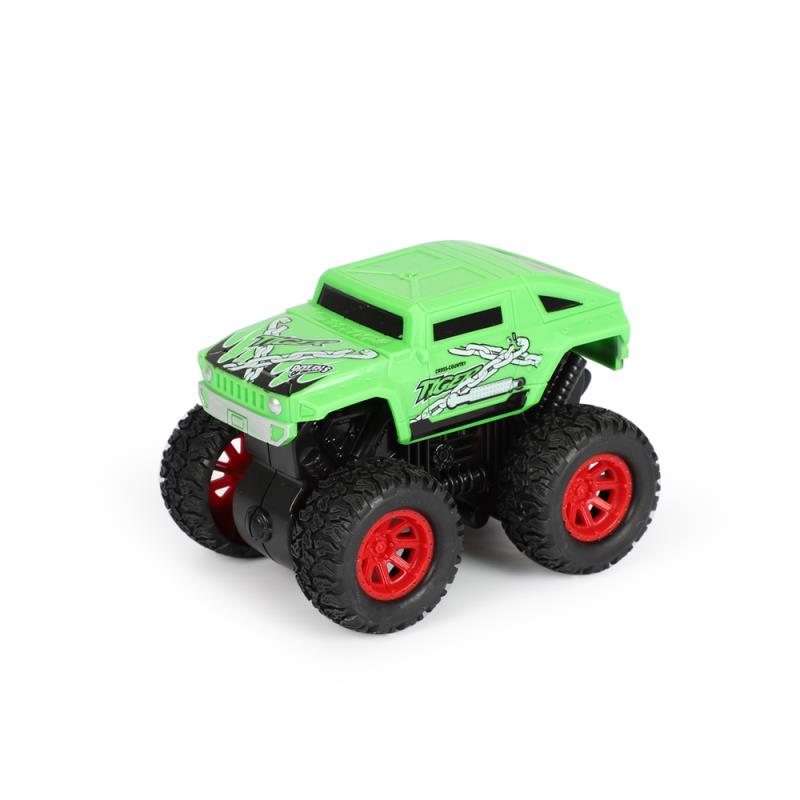 Трение Powered Monster Truck Die Cast транспортные средства большой шиномонтаж 4*4 трюк автомобиль Off-road детская Автомобильная игрушка может вращение и трюк