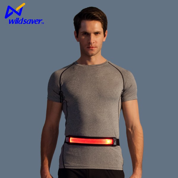 Спортивные С Помощью LED Running флэш ремень с светоотражающие эластичный ремешок