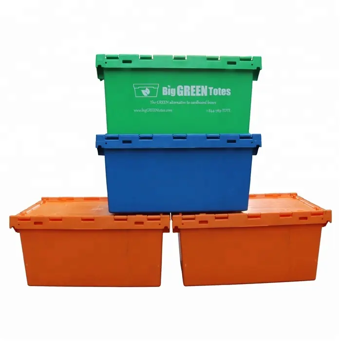 JOIN plastic logistics moving boxes tool packaging set top storage box attached lid container