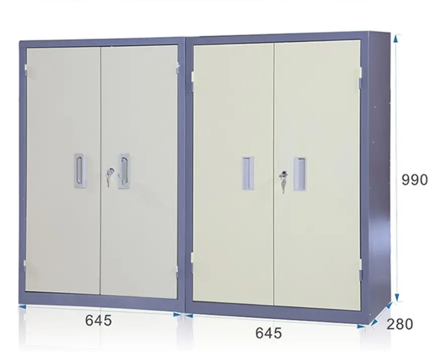 Commercial Furniture General Use and Metal Material spare parts cabinet 48 drawers with door