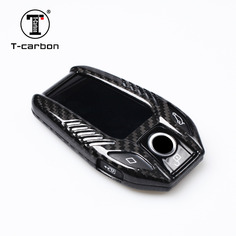 Люксовый популярный чехол для ключей из углеродного волокна T-carbon для экрана BMW