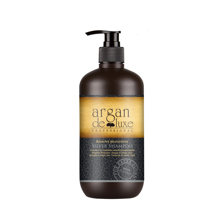 Argan deluxe латунный шампунь без тона серебристого и фиолетового цвета