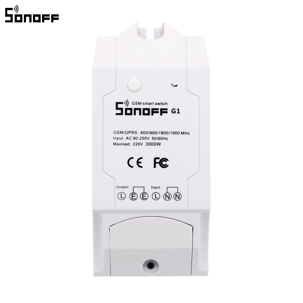 Sonoff G1 GPRS GSM пульт дистанционного управления Smart WiFi переключатель поддержка SIM через 2G