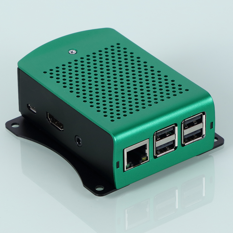 Raspberry Pi 3 Model B+ Aluminum Case Metal Enclosure with mounting holes on for wall mounted