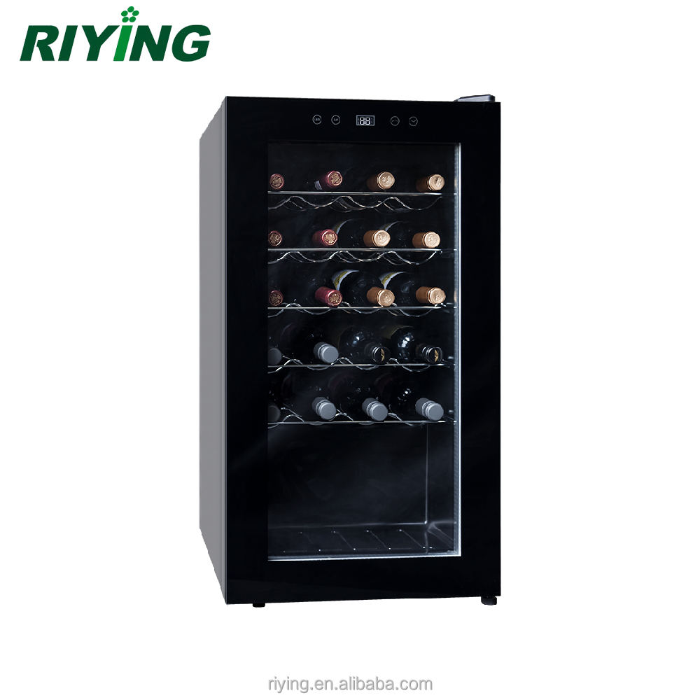24 Bottles Single Zone Compressor Wine Cooler Refrigerator
