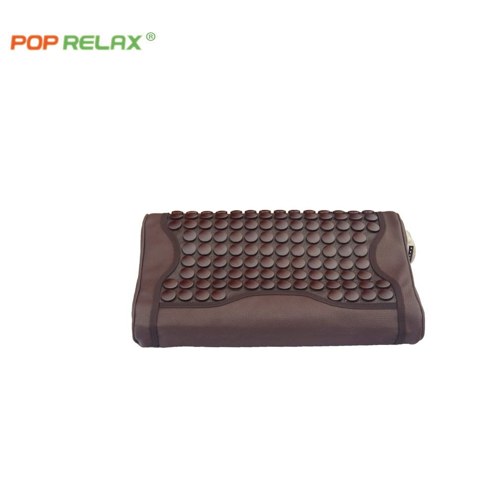 CE FCC electrical heated therapy massage pillow memory foam ceramic cervical sleeping pillow