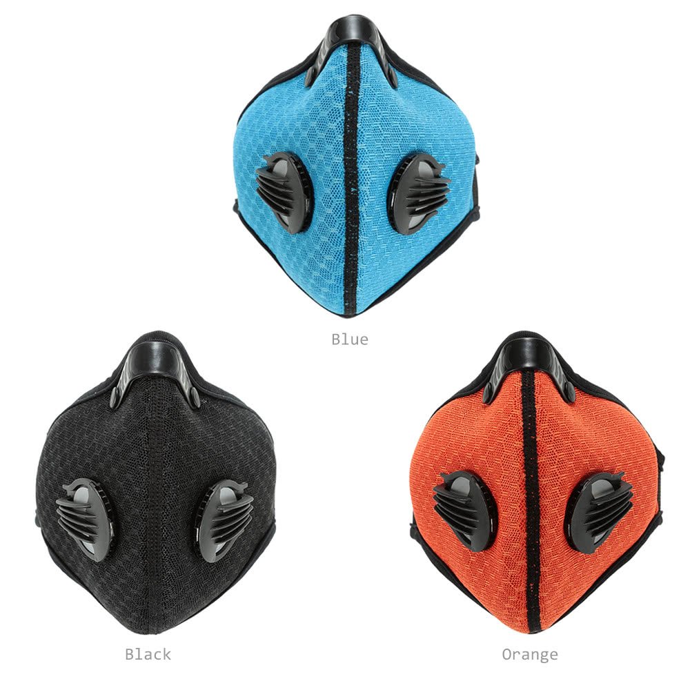 Anti-Pollution Dust Motorcycle Cycling Running Riding Half Face Mask Carbon Cloth Filter