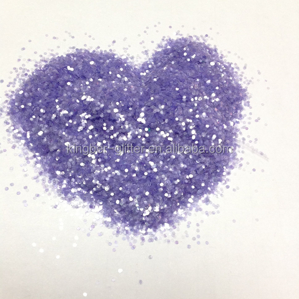 2021 new design fashion decoration glitter powder with many colors and shapes from Kingber