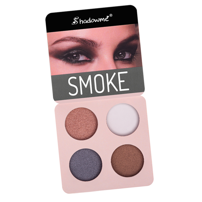 Подгонянные 4 вида цветов Ева коробка Pocketable Long lasting тени для век палитры набор