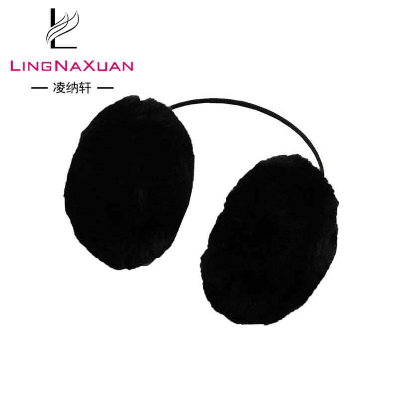 safety winter fur sound proof headband earmuff