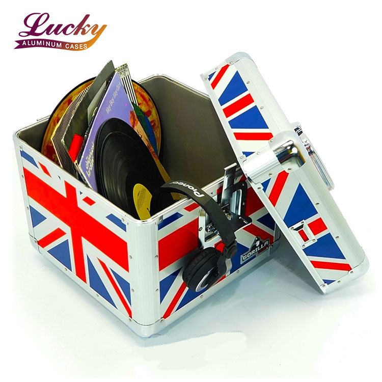 Алюминиевый корпус для хранения виниловых пластинок Union Jack LP 100 12 дюймов, чехол для переноски диджея