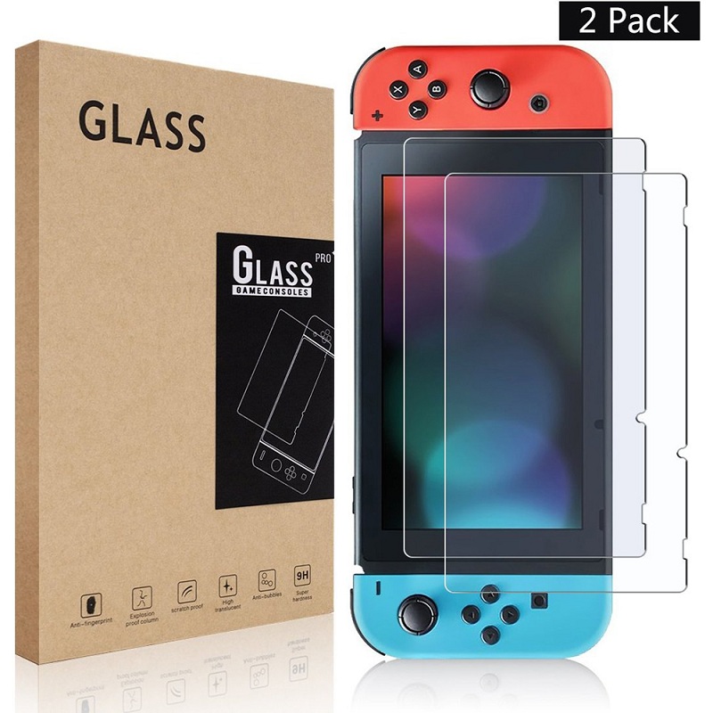 Прозрачное закаленное стекло HD для Nintendo Switch, защита экрана 9H, защита экрана из закаленного стекла, защитная пленка для экрана Switch