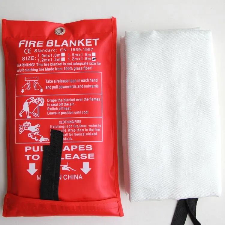 Fiberglass 430 gsm fabric for fire blanket price 2m x 2m welding fire blanket
