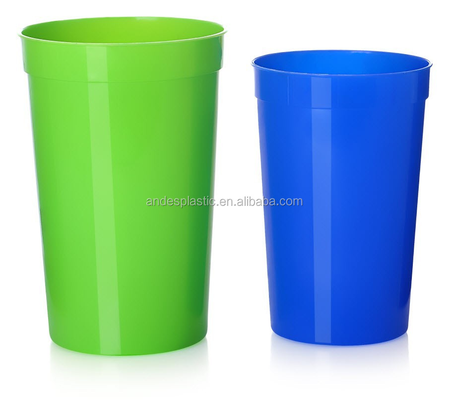 BPA Free colorful hot sale promotion product 16OZ Plastic stadium cup
