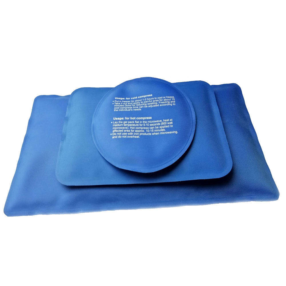 Нейлон ткань гель ice pack Guangdong 10 лет производитель рахабилитационная терапия горячий холодный пакет для боли