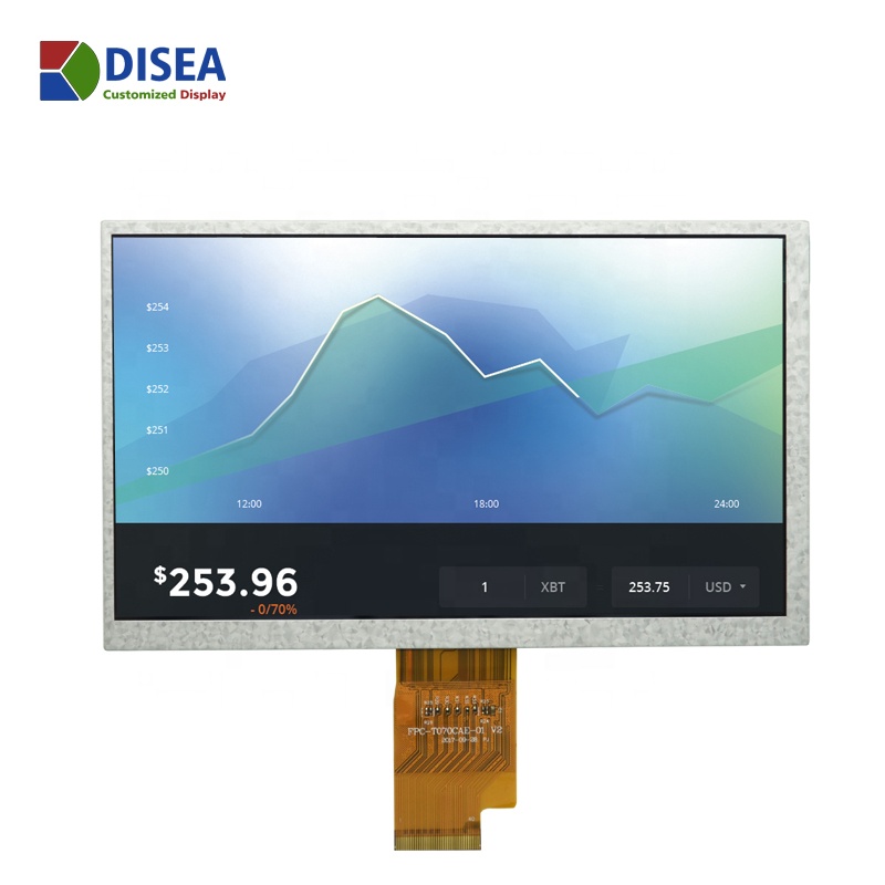 7,0 дюймовый индивидуальный 1024(RGB) x600 tft ЖК-дисплей 40PIN LVDS интерфейсная панель дисплея 7,0 дюймов IPS tft ЖК-модуль
