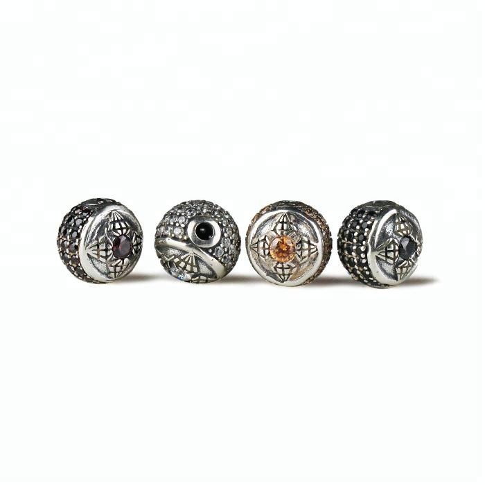 Miss Jewelry 2 мм отверстие 14 к позолоченные серебряные бусины-разделители